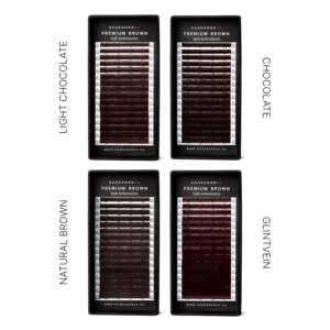 Наращивание ресниц KASKADERKA® CLASSIC MATTE MEDIUM BROWN — изображение 12